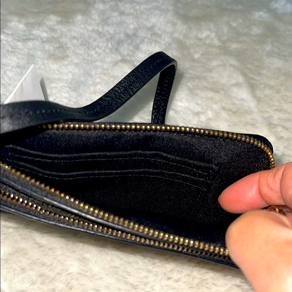 Coach Black Leather Clutch Wristlet - Picture 4 of 5